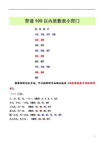 质数表口诀儿歌项目工作总结-第1张图片-高峡链闻网